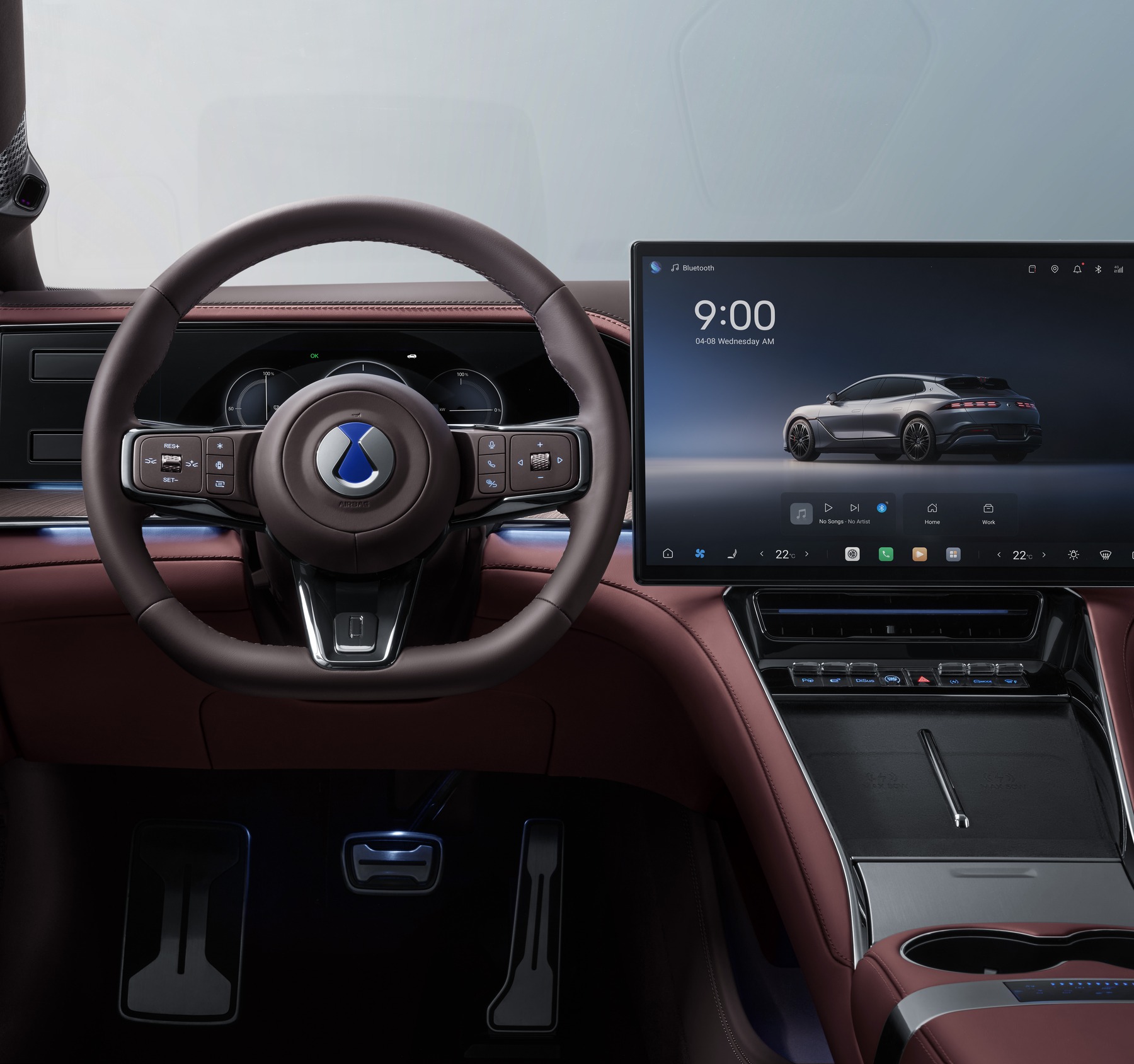 DENZA Z9 GT EV, detalle de habitáculo